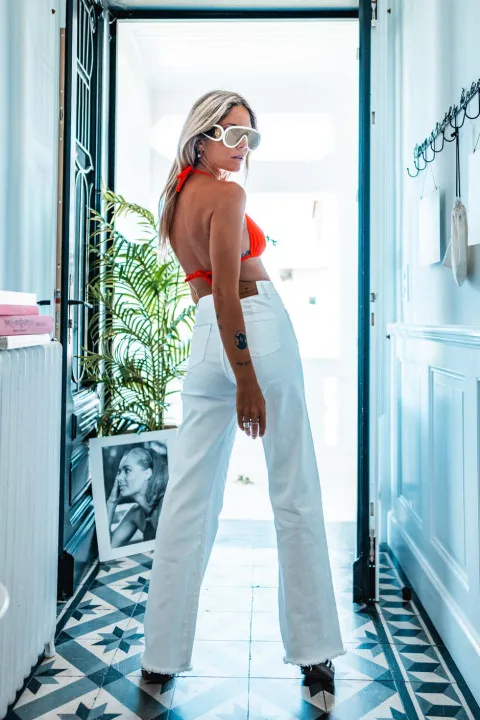 Pantalon Grungemama Maurine blanc