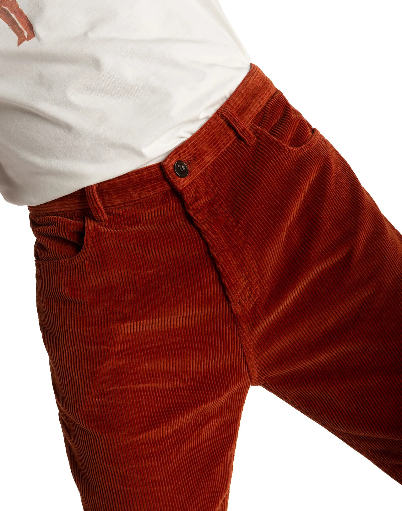 Pantalon Jacquot orange Taille 28 US Couleurs Terracotta