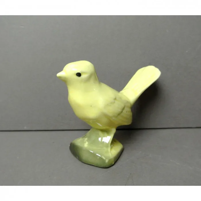 Petit canari en porcelaine jaune VINTAGE - Le palais des bricoles
