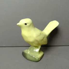 Petit canari en porcelaine jaune VINTAGE - Le palais des bricoles