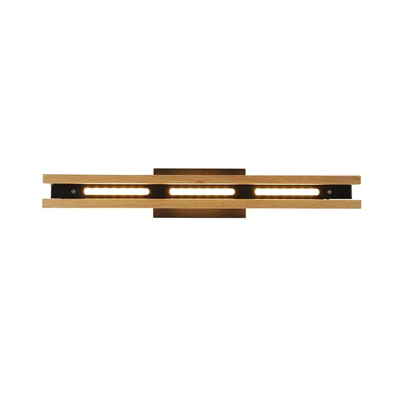 Plafonnier Country chêne 44 cm avec LED - Holz
