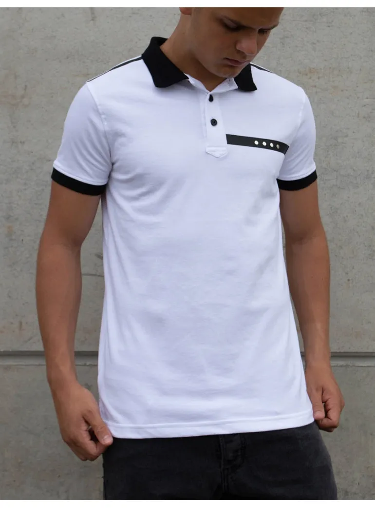 POLO BLANC POUR HOMME