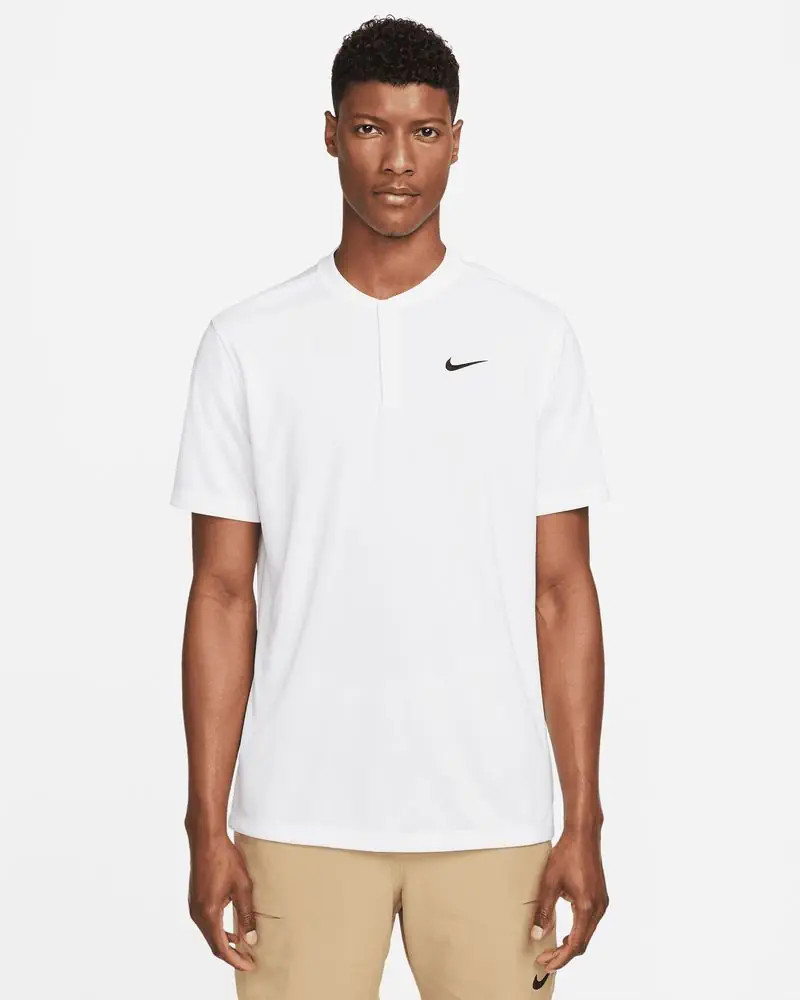 Polo de tennis Nike NikeCourt Blanc pour homme