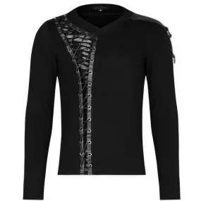 Polo Manches Longues 'Dark Devil' Noir