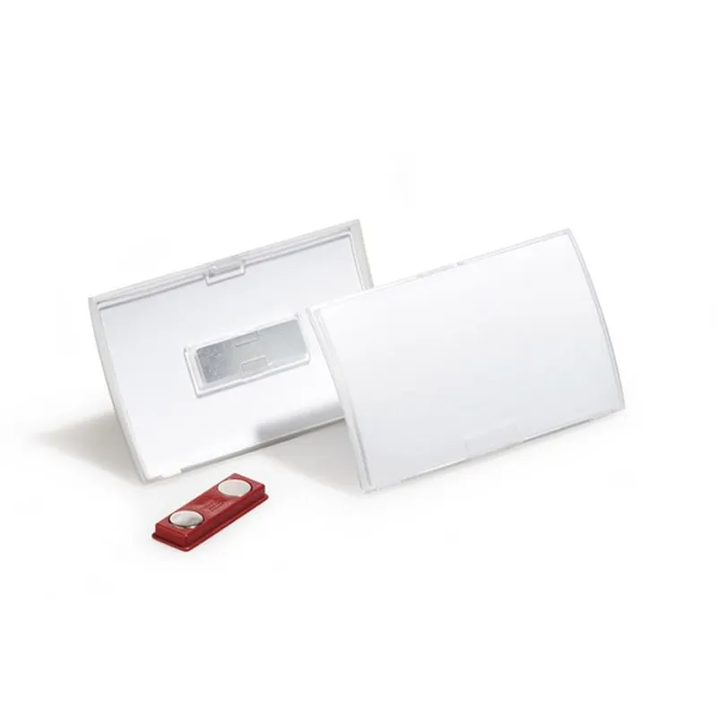 Porte-badge Click Fold avec aimant - 75 x 40 mm - paquet de 10