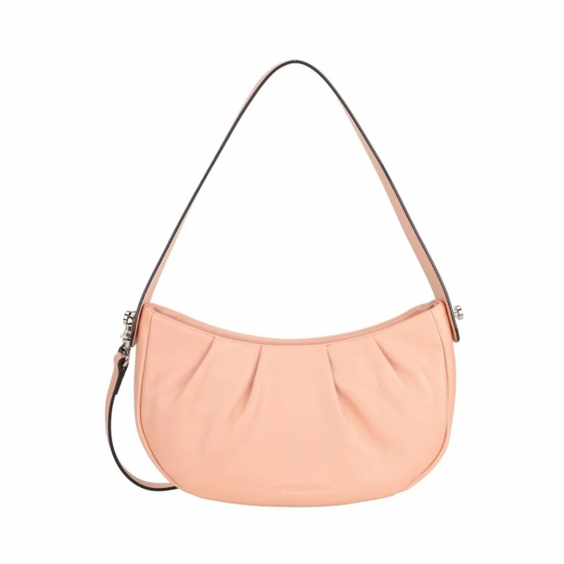 Porté-épaule en cuir rose poudre Nina | 3 Suisses