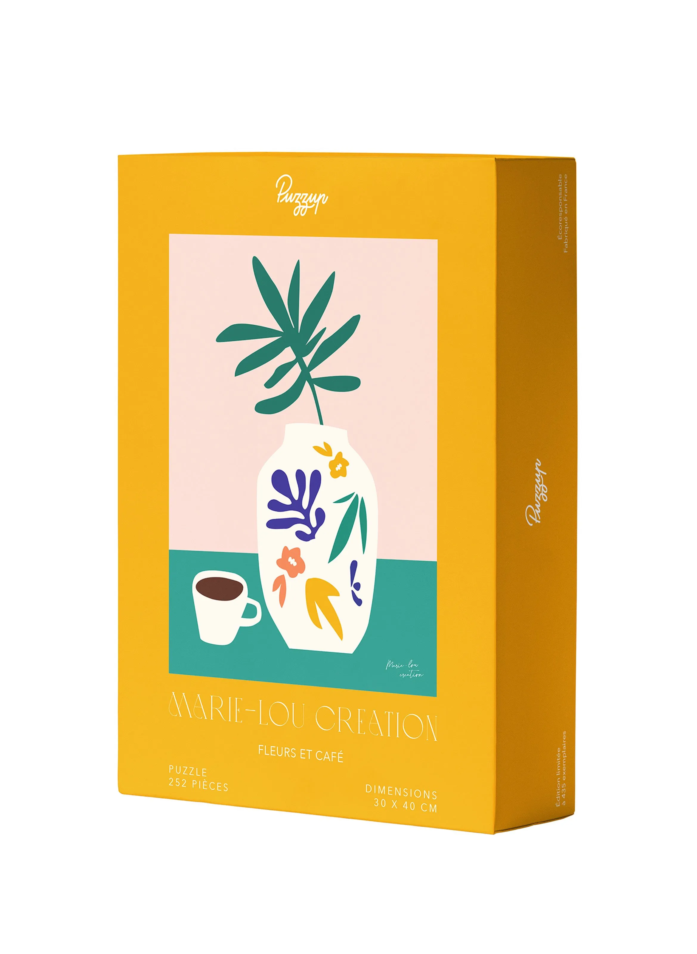 PUZZUP  Puzzle fleurs et café - Multicolore