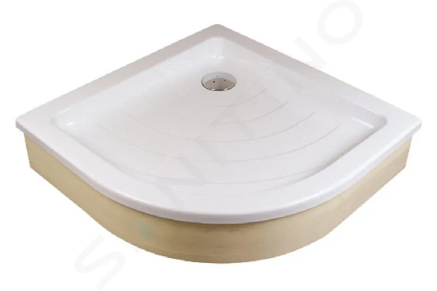 Ravak Kaskada - Receveur de douche Ronda-80 EX, 81x81 cm, AntiBac, blanc A204001320