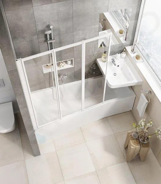 Ravak Panneaux de bain - Panneau frontal BeHappy II 1600 mm, gauche, blanc CZ96100A00