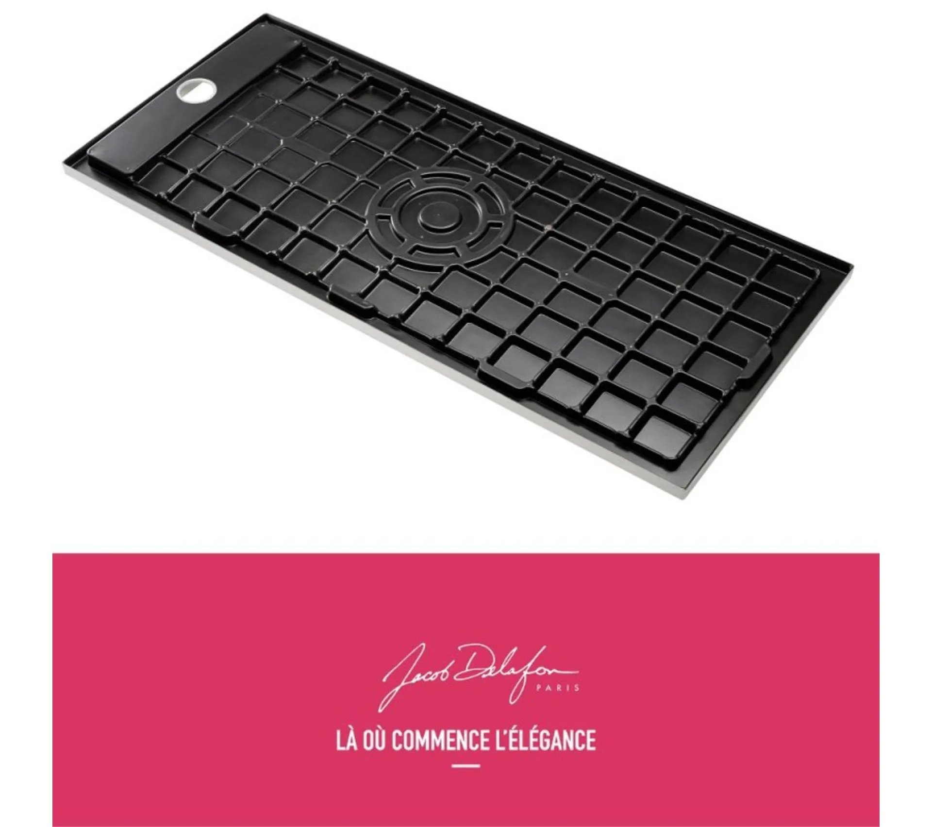 Receveur De Douche Antidérapant 180 X 80 Jacob Delafon Flight Neus Rectangle Blanc