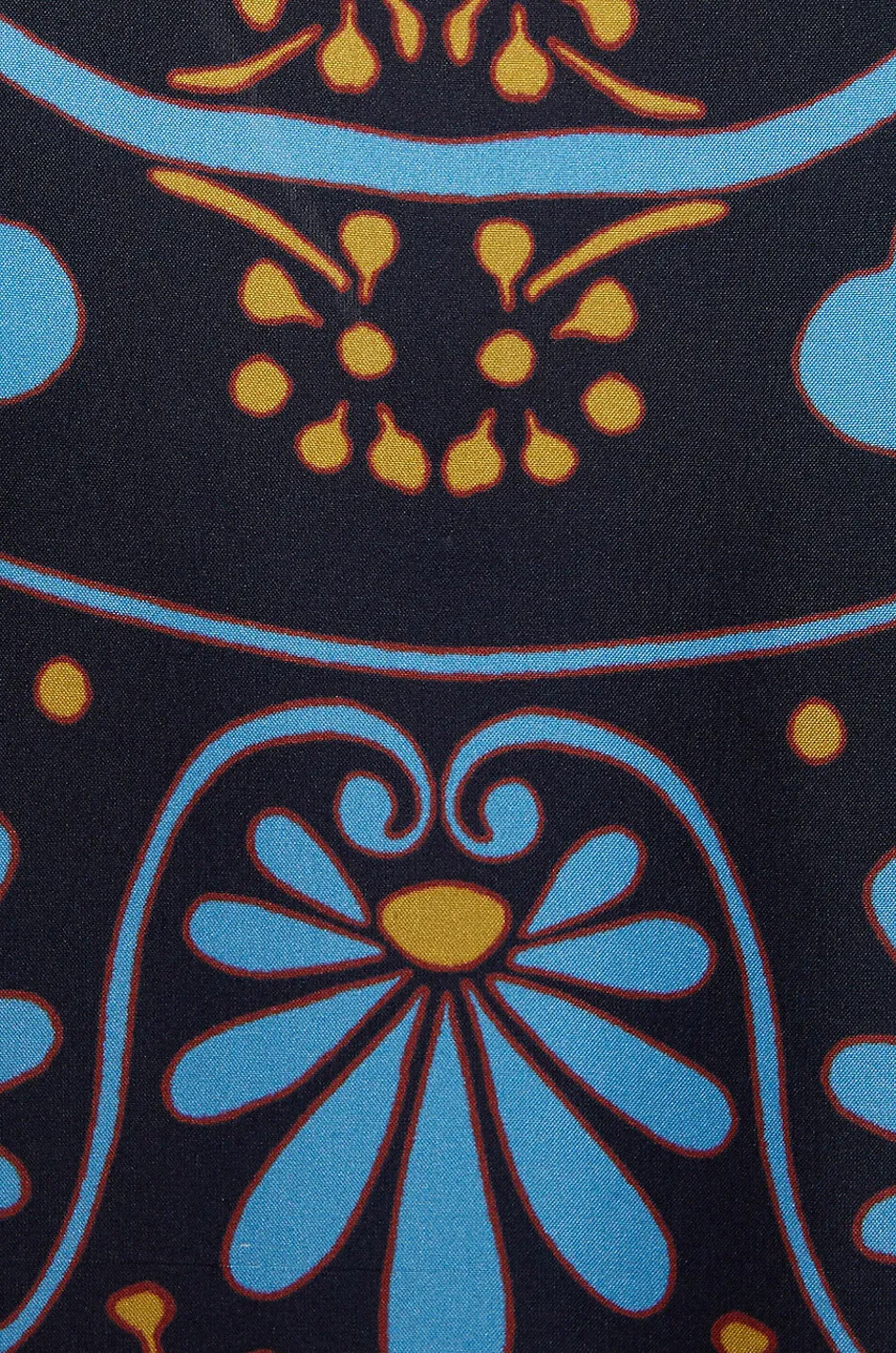 Robe caftan longue en soie Flying Olympus Placée