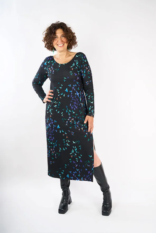 Robe en maille motif animalier Olé Ara