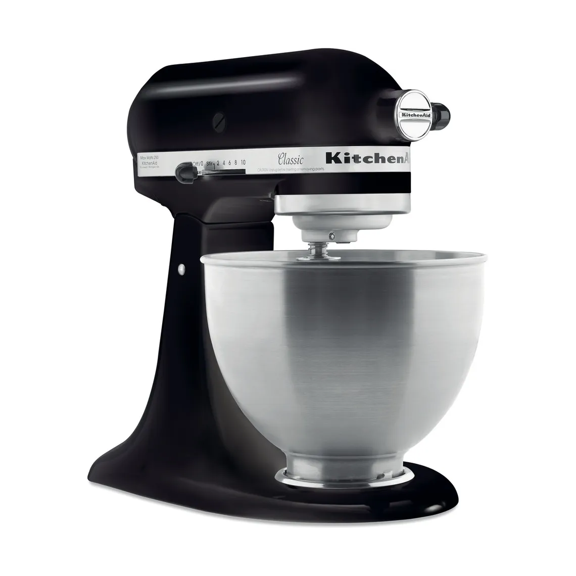 Robot pâtissier 4,3L - Classic 5K45SS - Noir réglisse + Hachoir Kitchenaid 5KFC3515 Noir | 3 Suisses