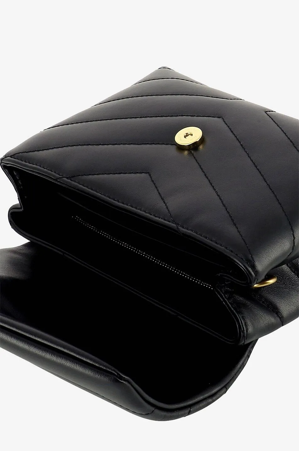 Sac porté épaule en cuir lisse matelassé Loulou Toy