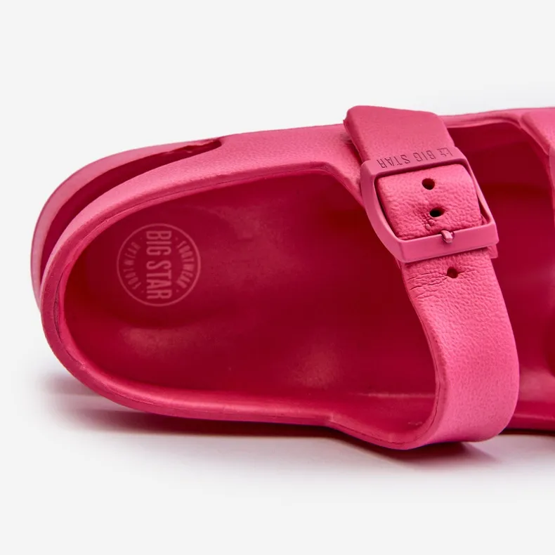 Sandales Légères Pour Enfants Avec Boucles Big Star NN374545 Fuchsia rose