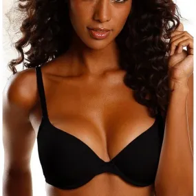 Soutien-gorge corbeille push-up à armatures microfibre Lascana - Noir | 3 Suisses