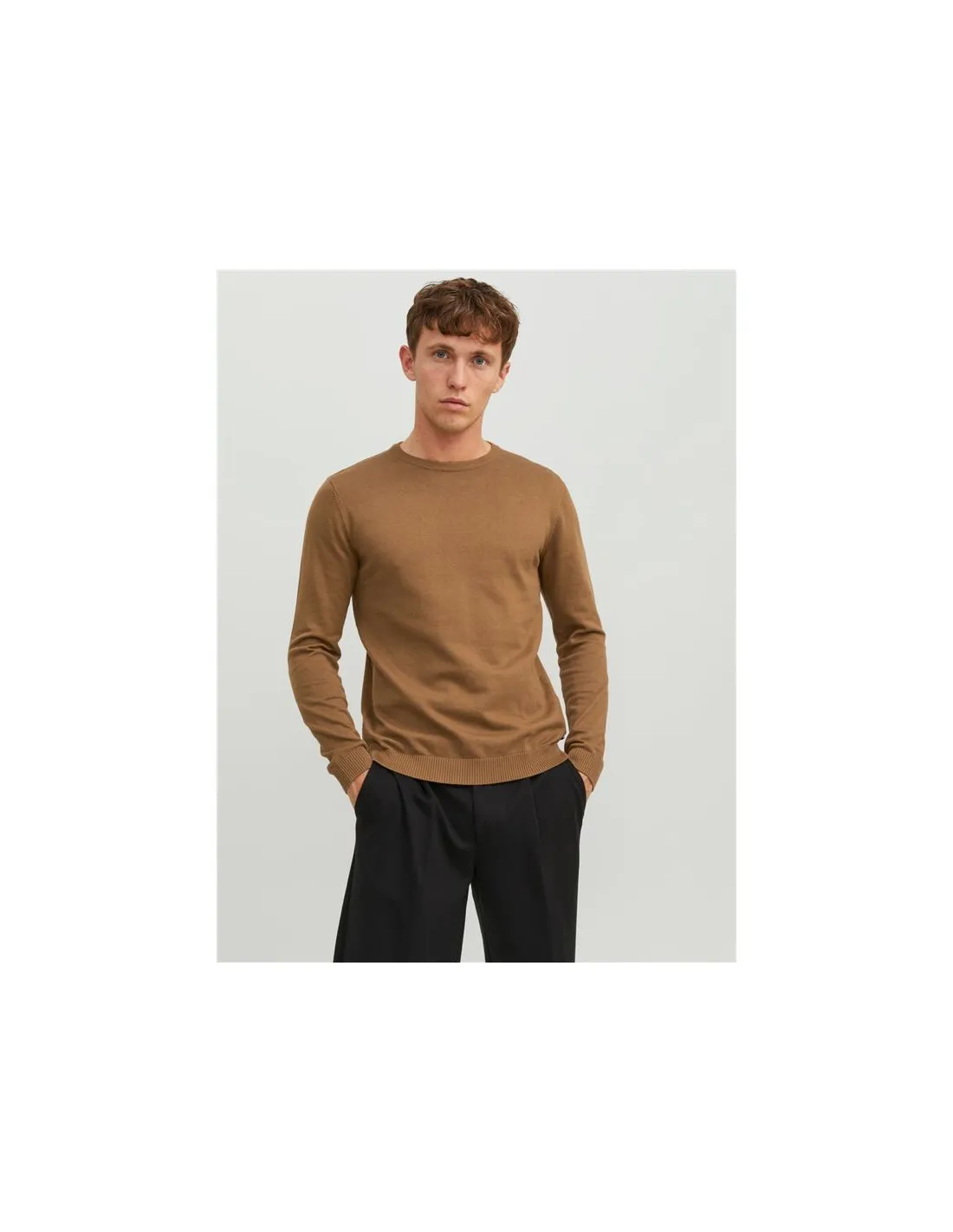 Sweat Jack & Jones Ebasic Knit Otter Homme