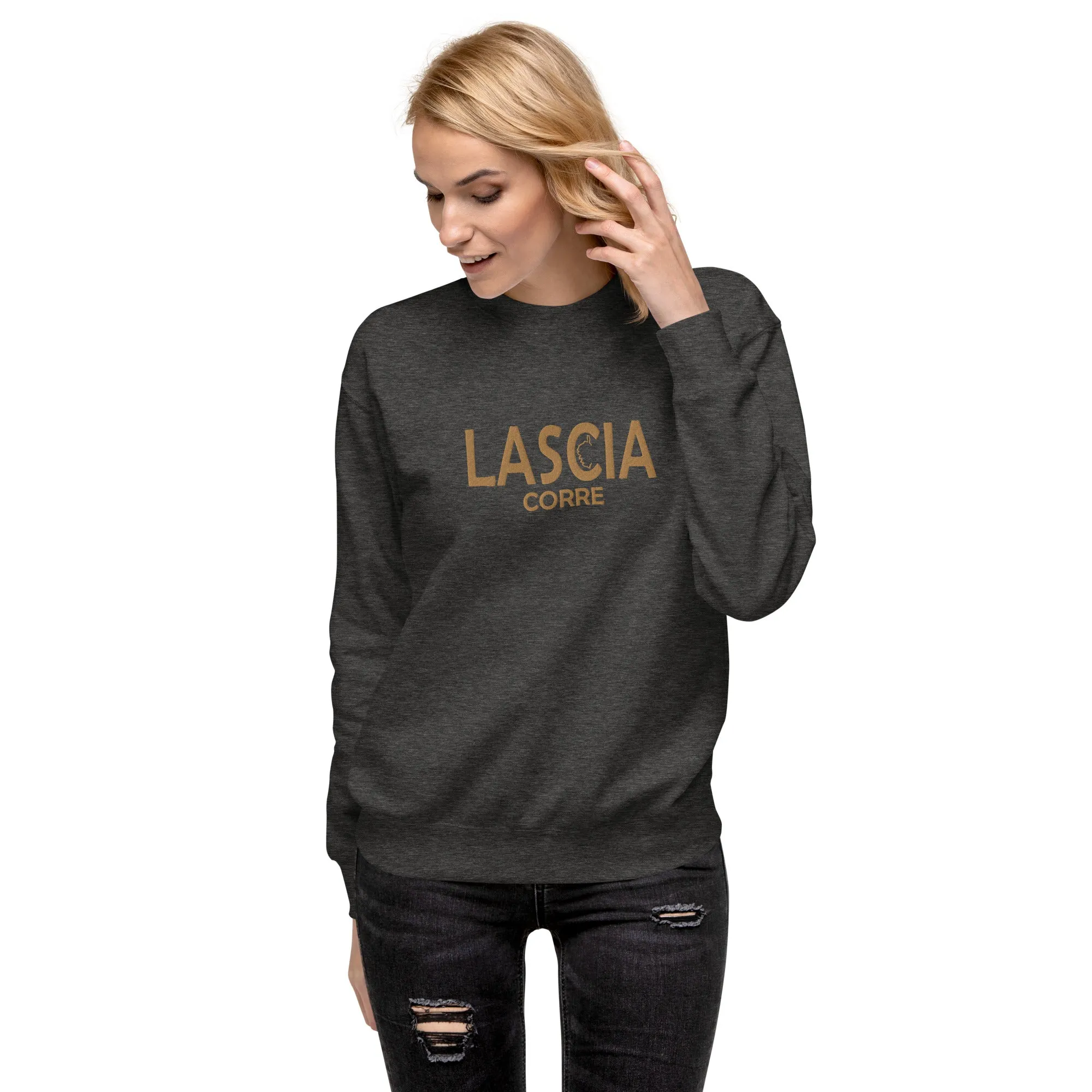 Sweatshirt premium Brodé Lascia Corre