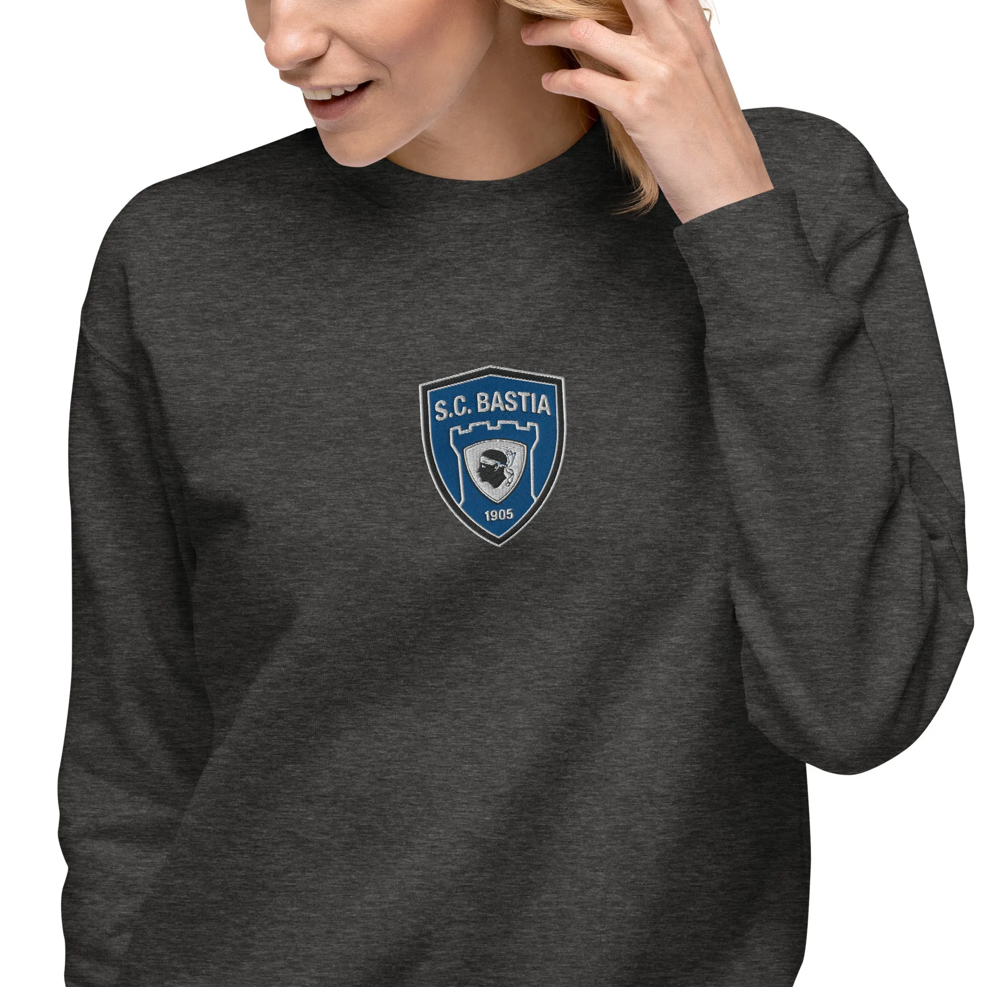 Sweatshirt premium Brodé SC Bastia
