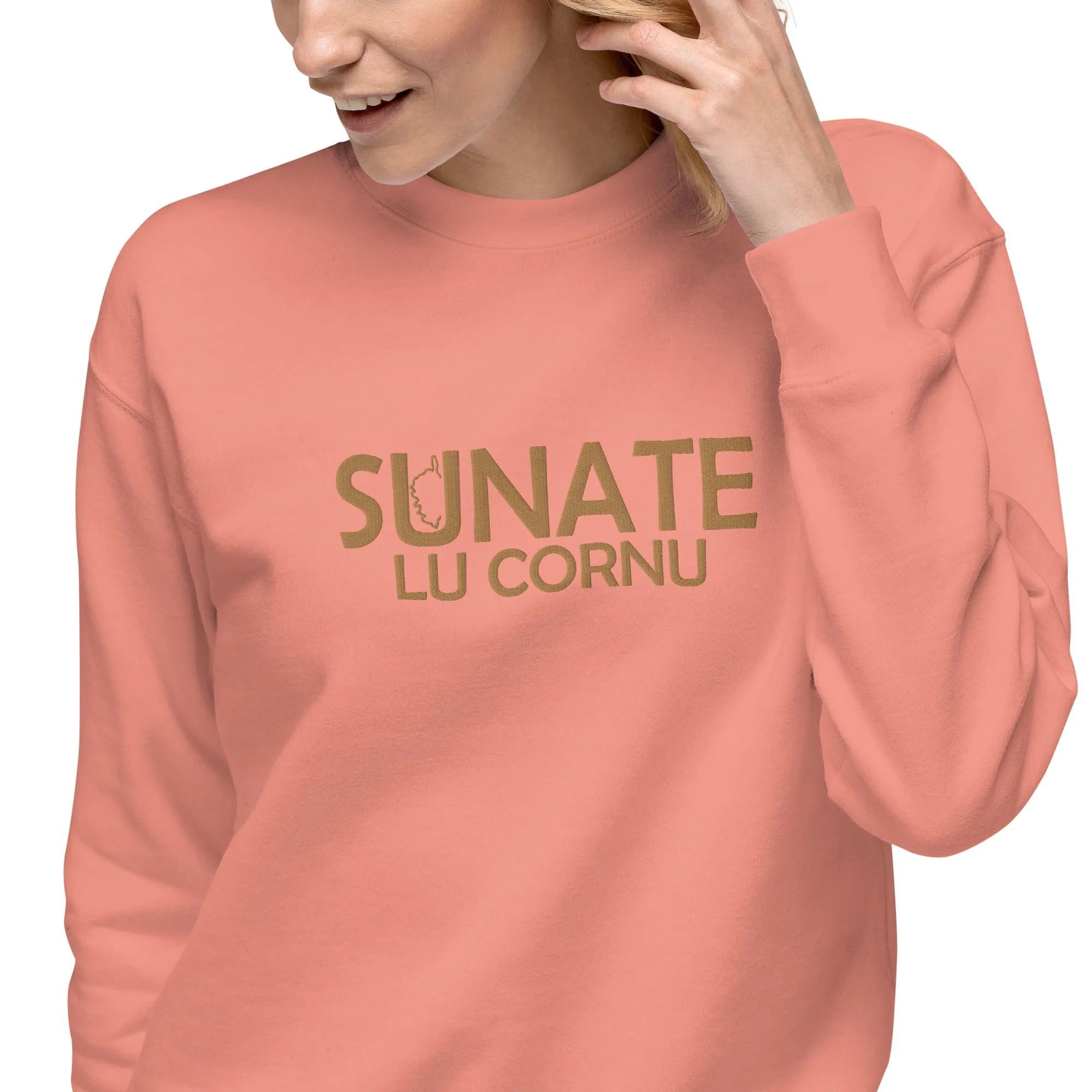 Sweatshirt premium Brodé Sunate lu Cornu