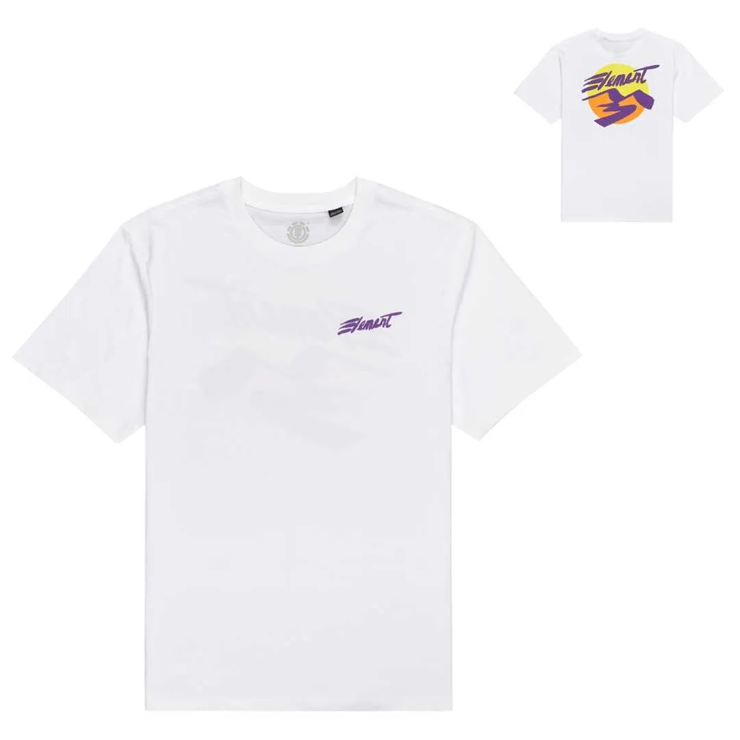 T-shirt : ELEMENT HORIZON SS TEE off white - Bamboo Skateshop