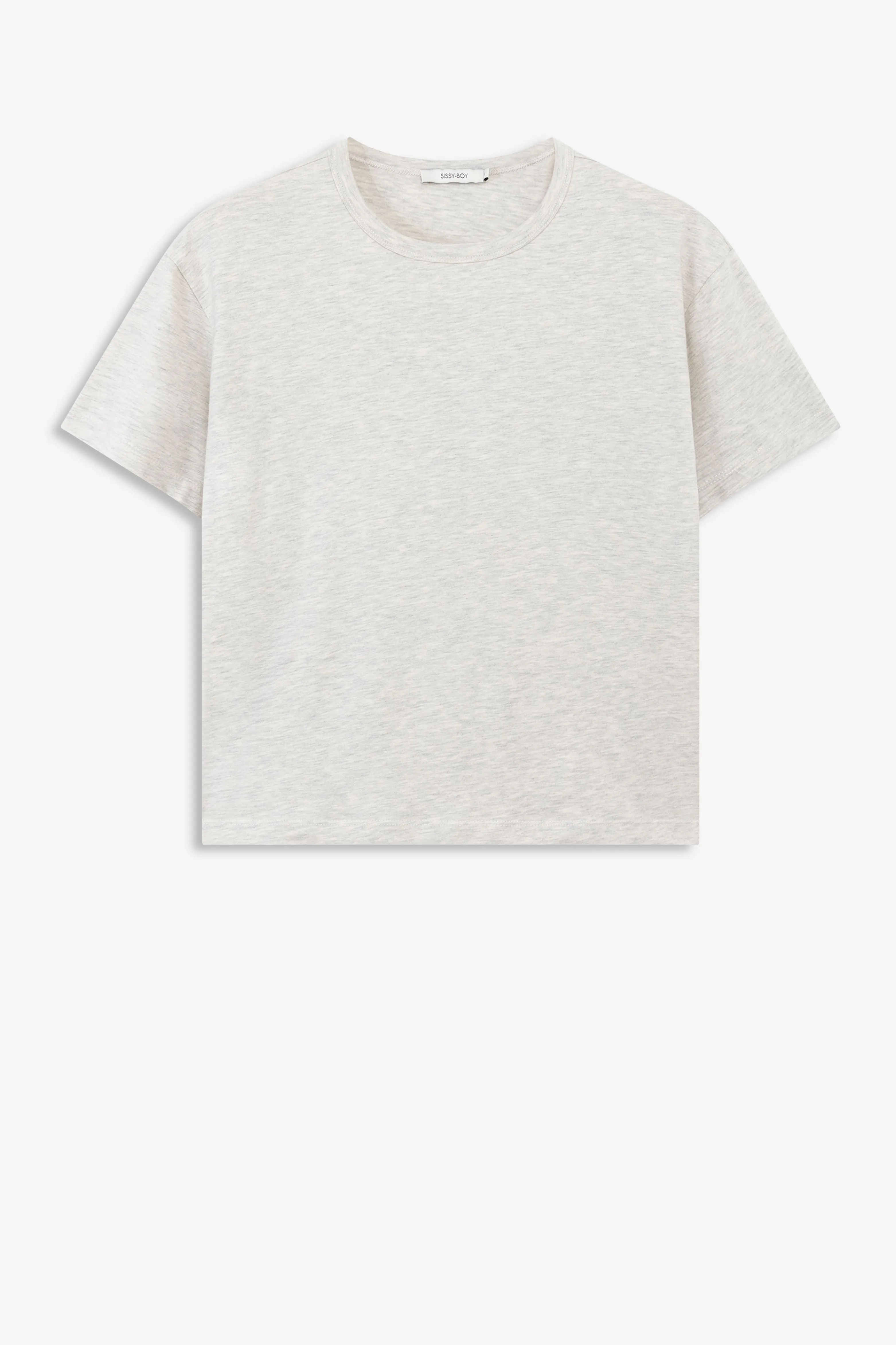 T-shirt basique - blanc cassé
