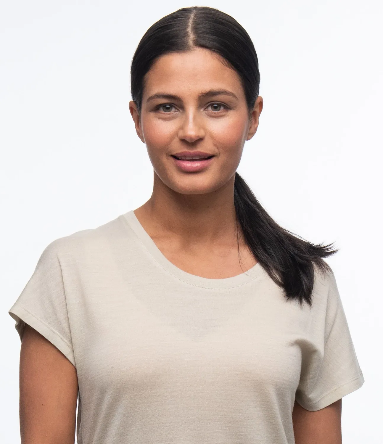 T-Shirt Bergans Femme Urban Wool Tee Chalk Sand