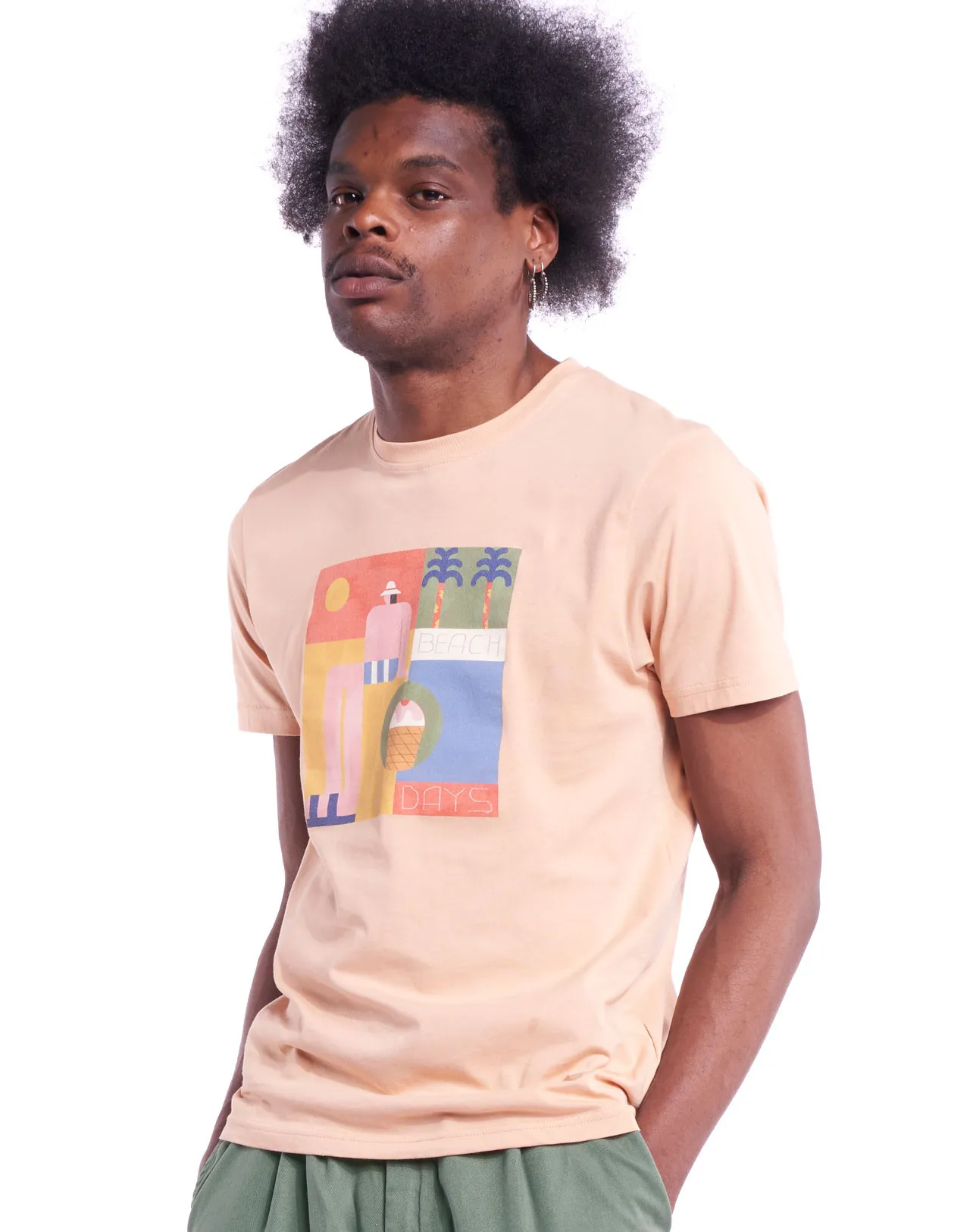 T-shirt Creamy orange Taille XS Couleurs Orange