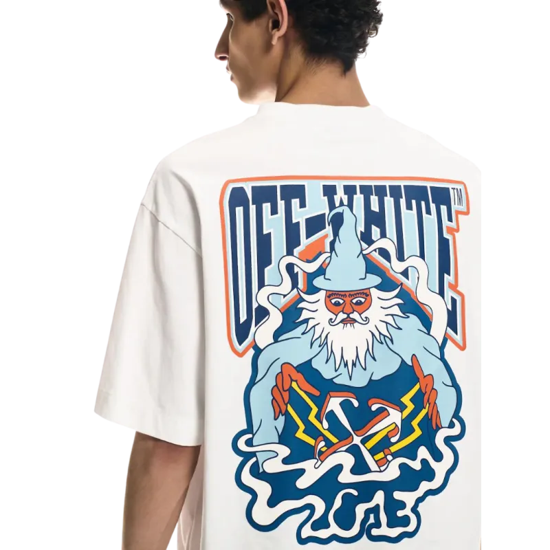 T-Shirt Manches Courtes Skate White Wizard coton blanc
