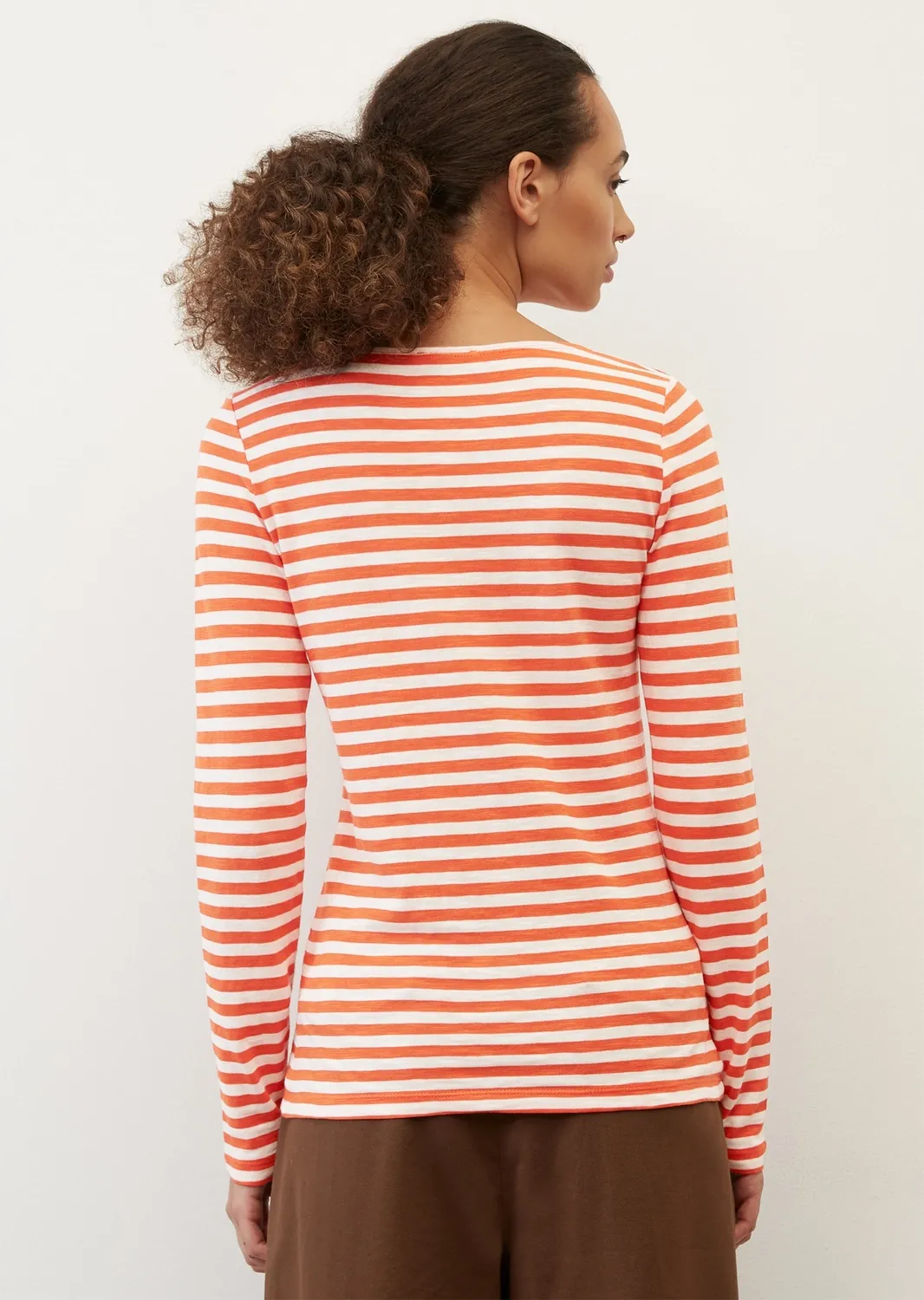 T-Shirt Marc O'Polo Femmes 208219652597 Multi Sundown Orange