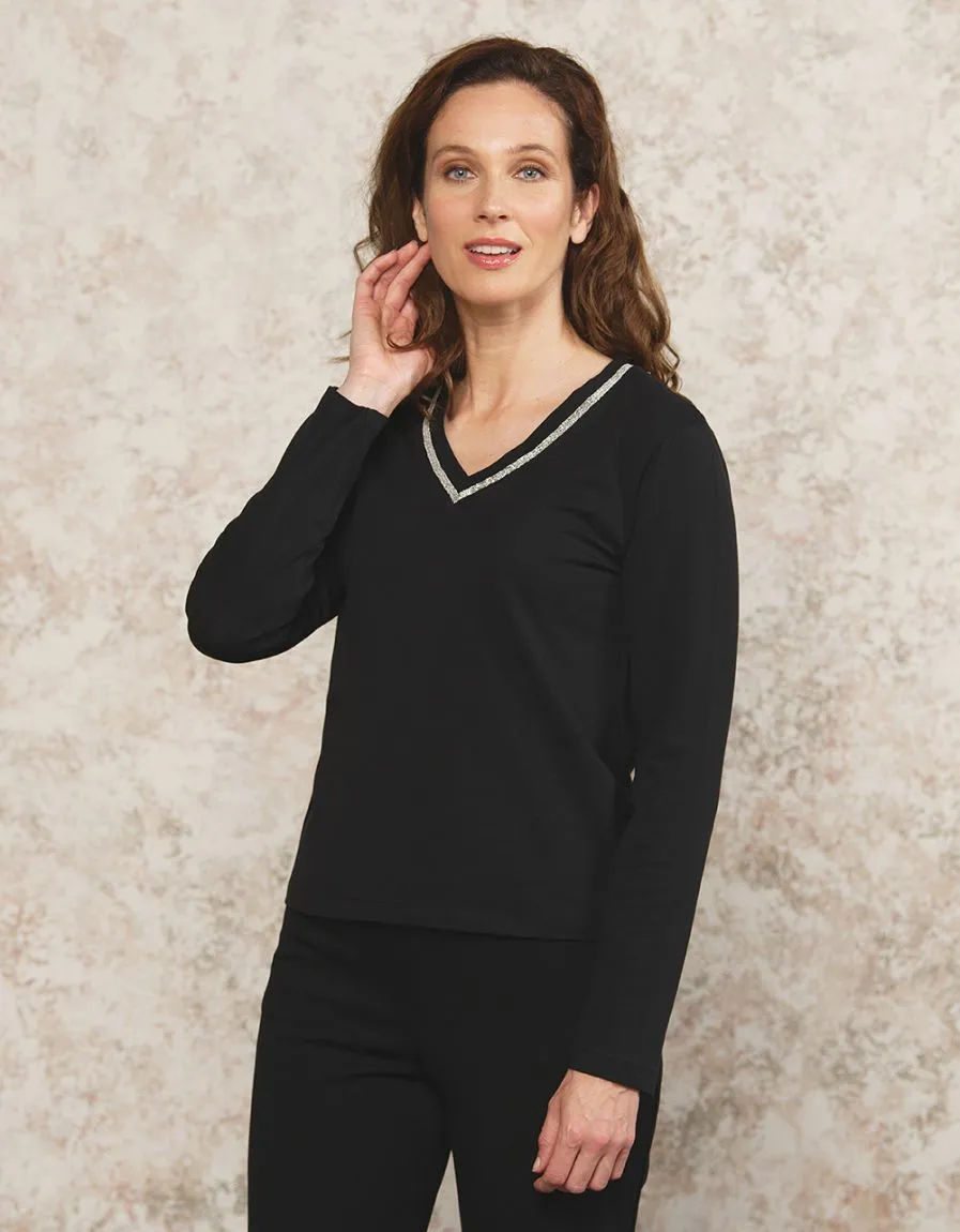 T-shirt noir coton - T-Shirts