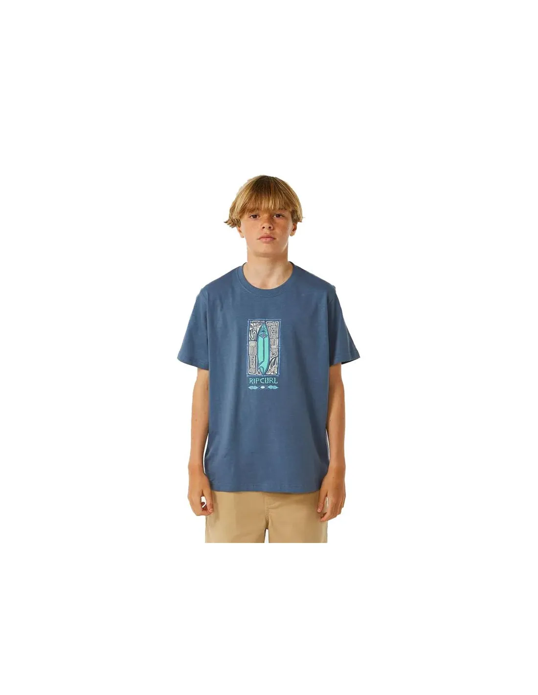 T-shirt Rip Curl Îles perdues - Enfant Bleu marine