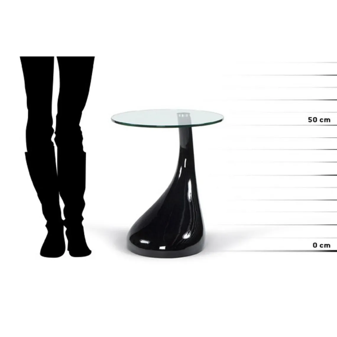 Table d'Appoint Design Snoopy Noir | Table basse 3 SUISSES