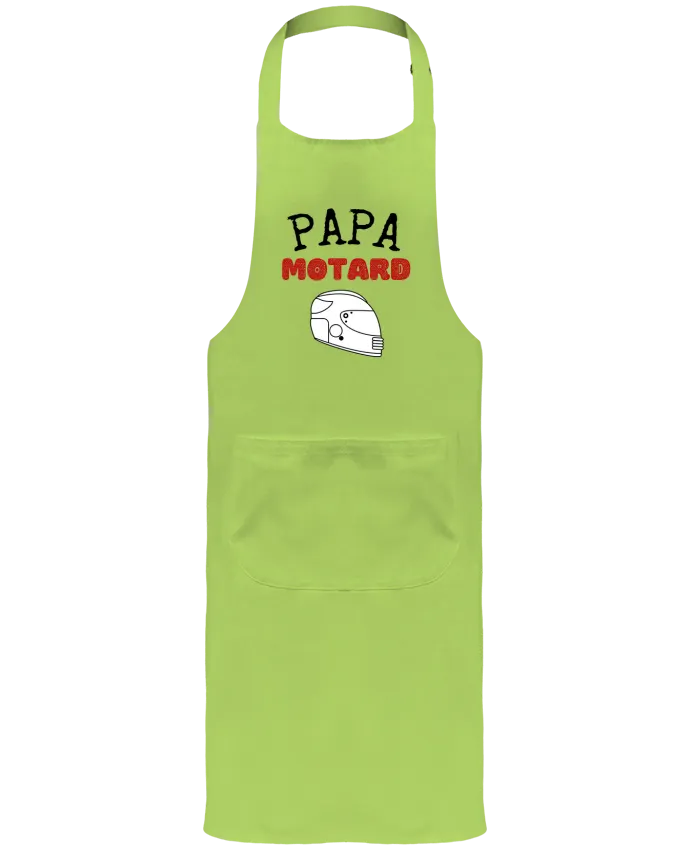 Tablier avec poches Papa motard idée cadeau humour fête des pères moto par FAPROD
