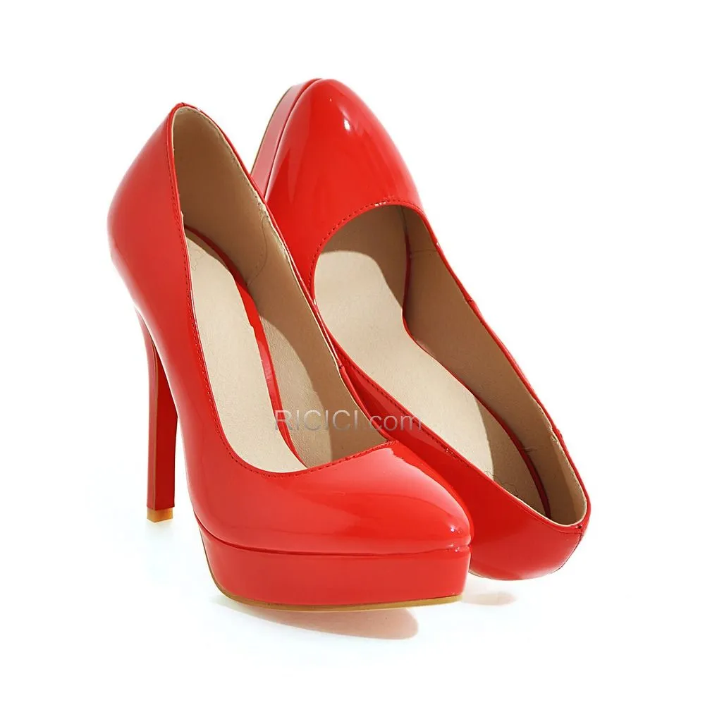 Talon Aiguille Semelle Rouge Escarpins Bout Pointu Haut Talon Rouge Classique