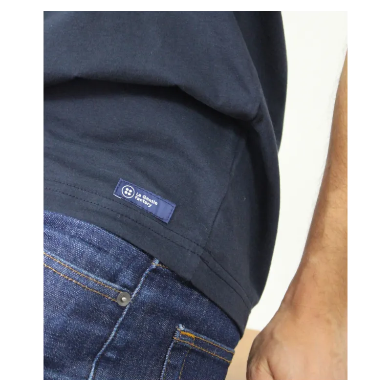 Tee-shirt Barthélémy cœur marine foncé