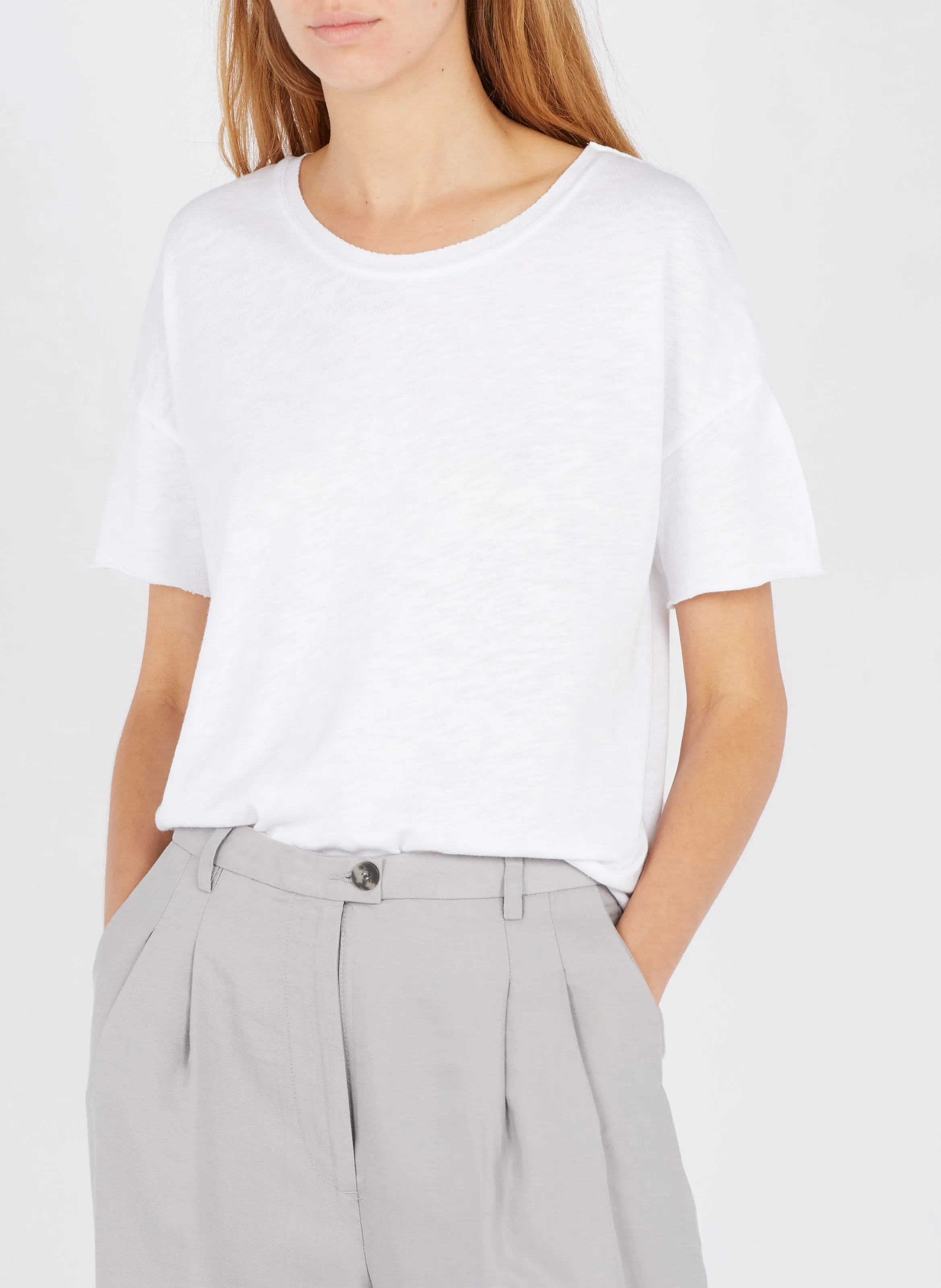 TEE-SHIRT COL ROND LOOSE EN COTON SONOMA - AMERICAN VINTAGE pour FEMME | Printemps