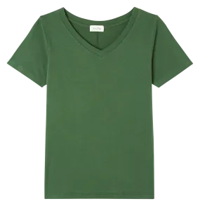 TEE-SHIRT COL V EN COTON GAMIPY - AMERICAN VINTAGE pour FEMME | Printemps