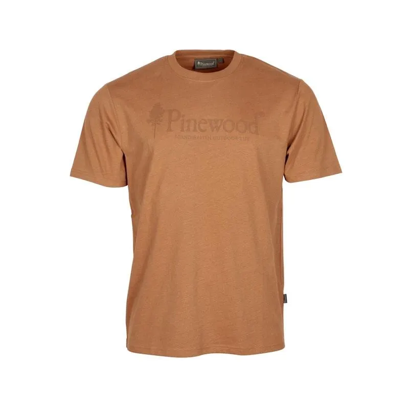TEE SHIRT MANCHES COURTES HOMME PINEWOOD OUTDOOR LIFE - TERRACOTTA
