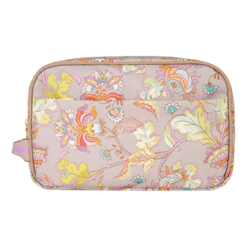 Trousse de toilette double OILILY "Chloé" frappé | Planetebag.com