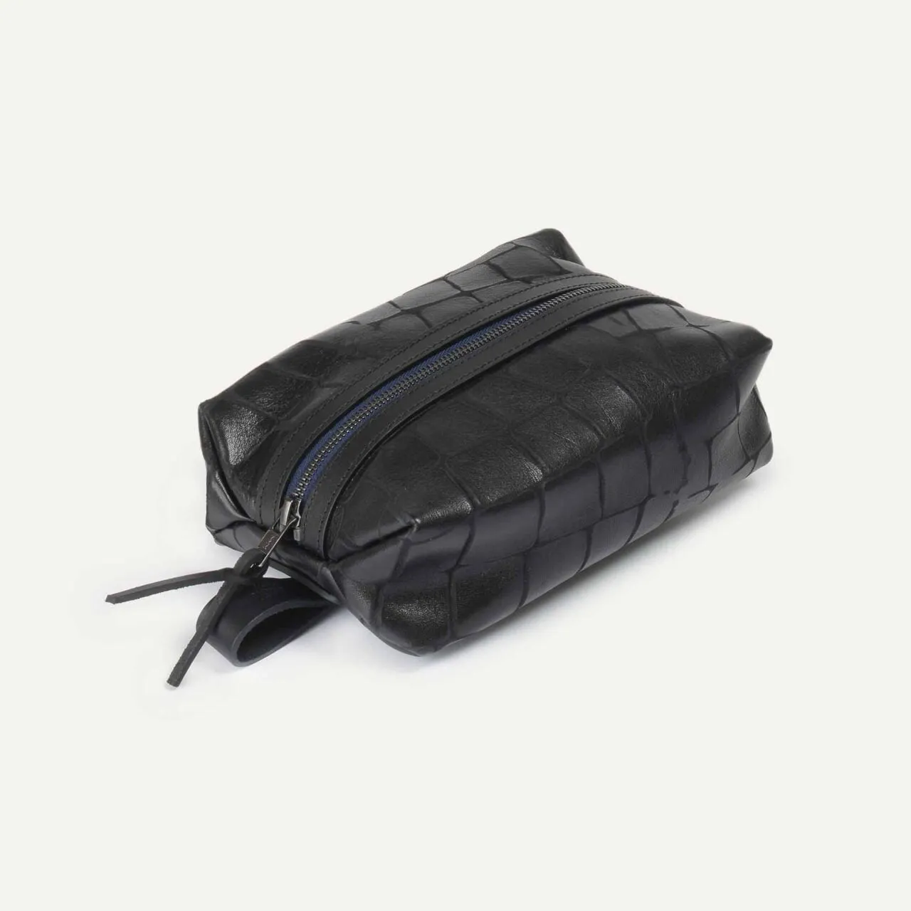 Trousse de toilette Zazou - Noir croco - Bleu de Chauffe - Marques de France