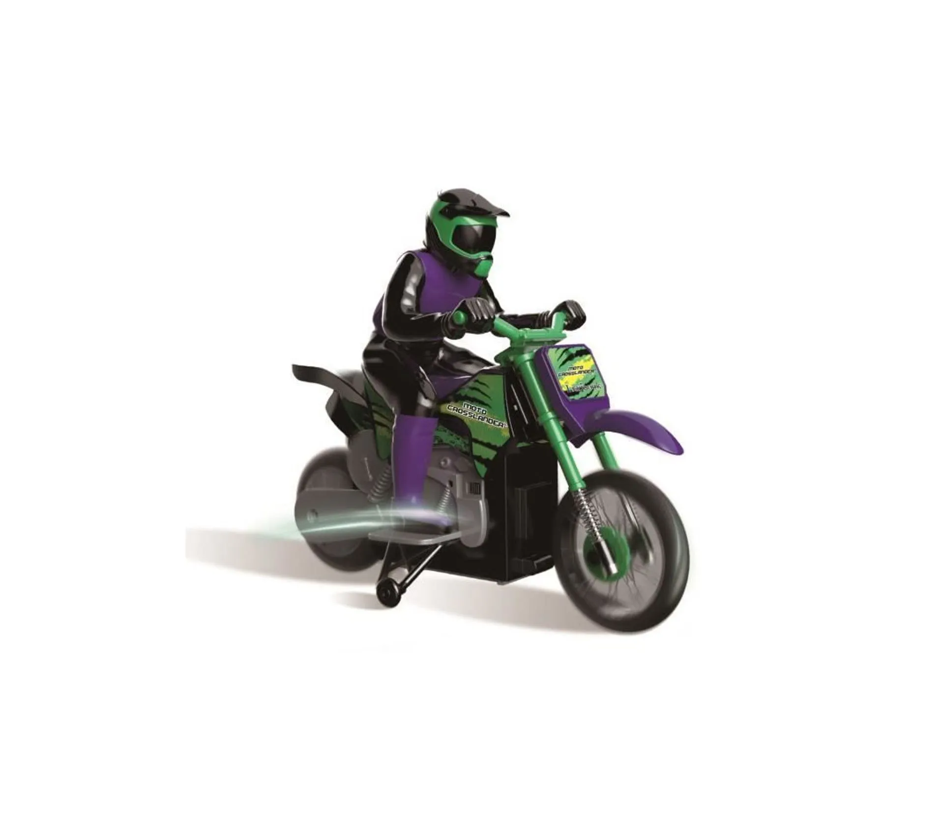 Véhicule radiocommandé Moto Crosslander®  2.4ghz, Cascade Extrême Avec Effets Lumineux